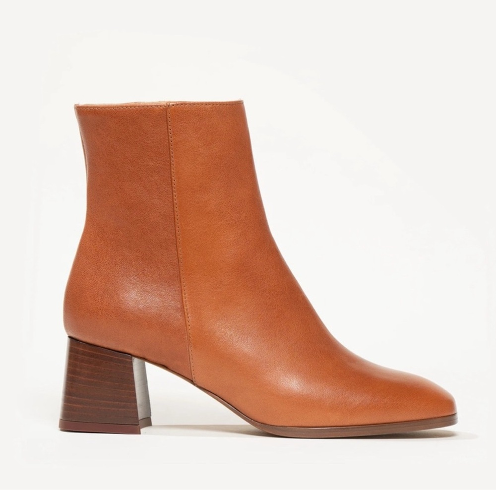 M. GEMI The Cristina Napa Leather Boots - Size 38